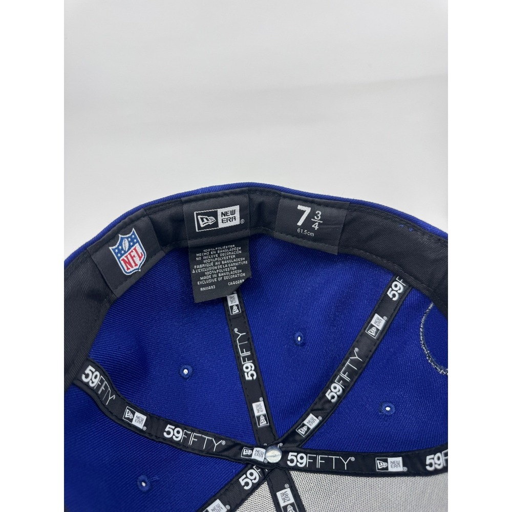 New Era 59FIFTY Baltimore Ravens Hat Blue Gold Red USA Helmet Size 7 3/4 RARE - Picture 8 of 8
